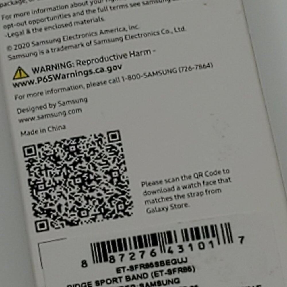 Samsung Ridge Sport Band (20 MM) Black New - Picture 7 of 10